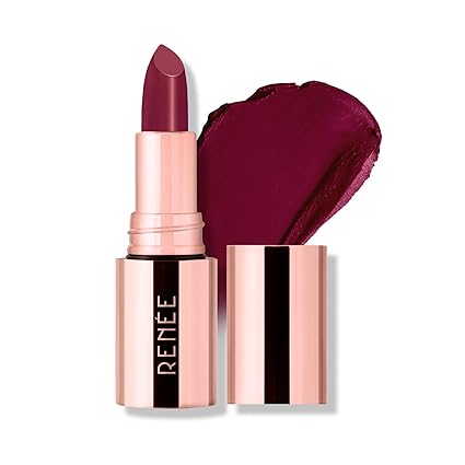 RENEE Everstay Matte Lipstick - Berry Blaze, Long Stay, Hydrating & Non-Drying, Smudge & Transfer Proof, Lightweight, Intense Pigment