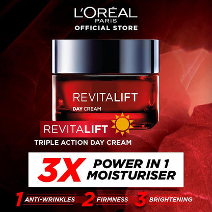 L'Oreal Paris Revitalift Triple Action Day Cream, 50 gm