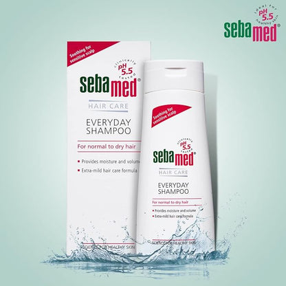 Sebamed Everyday Shampoo |pH 5.5|Soothing for sensitive scalp| Normal to Dry scalp | Dermatologically & clinically tested | 200ml