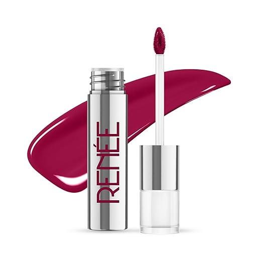 RENEE Gloss Stay Transfer-Proof Liquid Lip Color - Sophie 3.5ml, Rich Intense Payoff High Pigment Super Glossy Finish, Waterproof, Smudge-proof, Lasts Up To 12 Hours, Enriched with Vitamin E & C