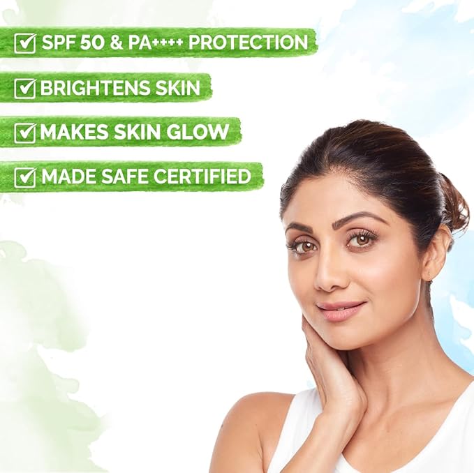 Mamaearth Vitamin C Daily Glow Sunscreen with Vitamin C & Turmeric for Sun Protection & Glow | SPF 50 & PA++++ Protection