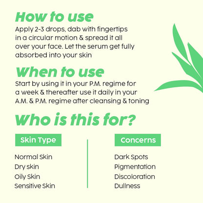 The Plant Fix Plix 2% Alpha Arbutin Pineapple De-Pigmentation Dewy Face Serum for Pigmentation & Dark Spots Removal for Unisex with 10% Niacinamide, 5% 30ml
