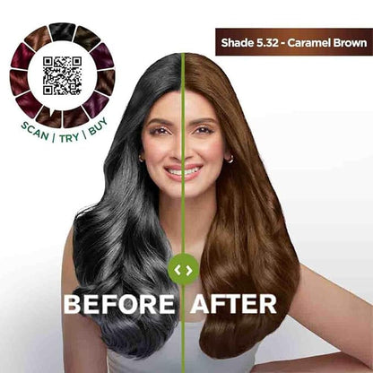 Garnier Color Naturals Mini, Shade 532, Caramel Brown, 65g