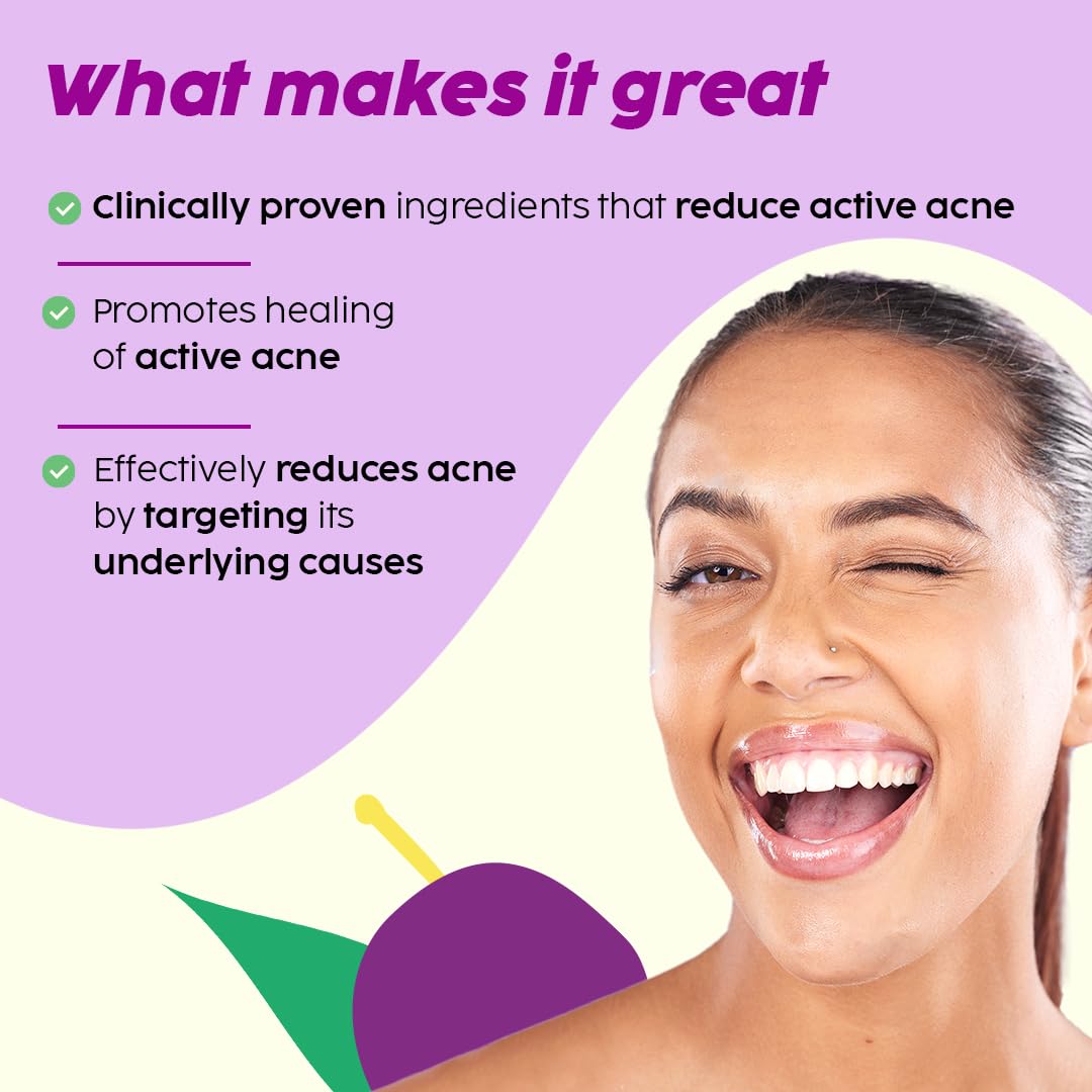 Plix Jamun Cleanser & 2% Salicylic Acid Serum With Smoothie Moisturizer Combo l Detoxifies The Skin l Reduces Active Acne l Fades Blemishes