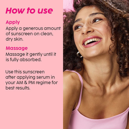 Plix Spf 50+ Guava Glow Invisible Sunscreen For All Skin Type With Pa +++|For Uv A,Uv B&Blue Light Protection With Ceramides,Vitamin C&Hyaluronic Acid 50gm