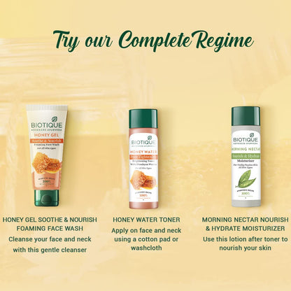 Biotique Honey Gel Soothe & Nourish Foaming Face wash, Soap Free Formula, Reduce Dryness 150ml