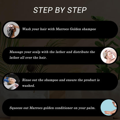 FLORACTIVE Marroco Golden Plus Shampoo And Conditioner- 300 ML