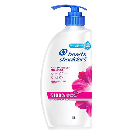 Head & Shoulders Smooth and Silky Anti Dandruff Shampoo, 650ml