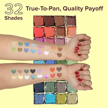 Daily Life Forever52 Natural 32 Shades Eyeshadow Palette, Highly Pigmented and Blendable, Matte and Shimmer Finish (48g) Midnight Haze-03