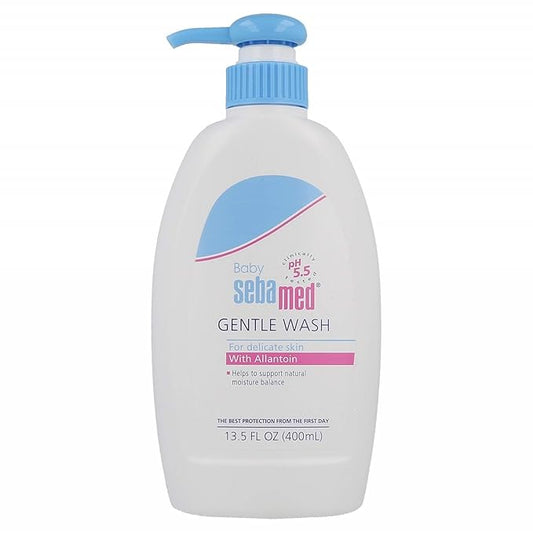 Sebamed Baby Gentle Wash 400 ml|pH 5.5| Body Wash|Soap Free|Tear Free|