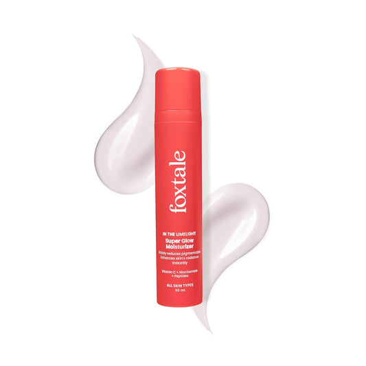 Foxtale Vitamin C Super Glow Moisturizer with Niacinamide & Peptides, Visibly Reduces Pigmentation, Enhances Skins Brightness