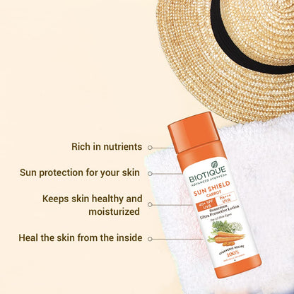 Biotique Bio Carrot Face And Body Sun Lotion All Skin Type SPF 40 Uva/Uvb