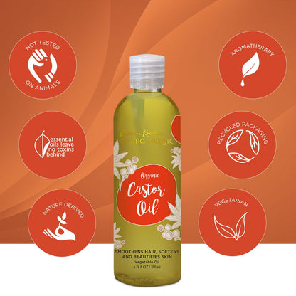 Aroma Magic Organic Castor Oil- 200 ml