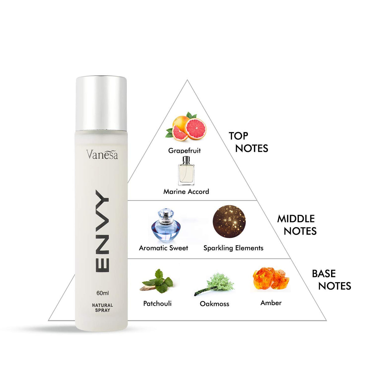 Envy Natural Spray For Women Perfume (60ml)