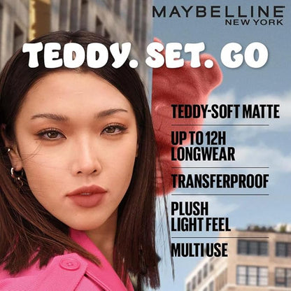 Maybelline New York Superstay Teddy Tint - Lip and Cheek Color, Knee High, 5ml