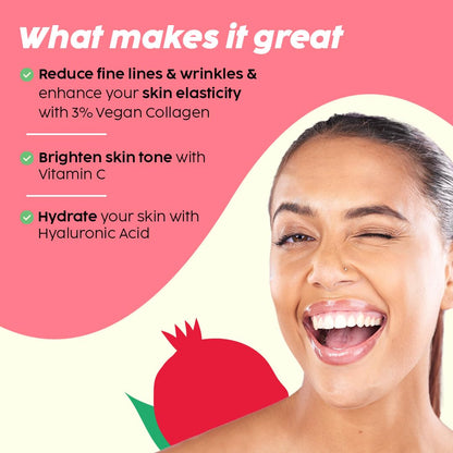 PLIX - THE PLANT FIX Pomegranate Collagen Bounce Serum (30ml) For Reducing Fine Lines & Wrinkles