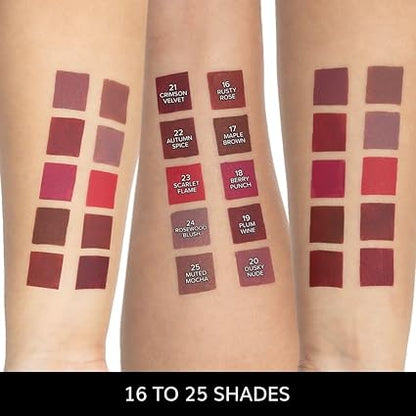 Forever52 Daily Life Sensational Lip Long-Lasting & Smudge-Proof Matte Liquid Lipstick (Rusty Rose-16, 6Ml)