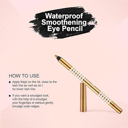 Daily Life Forever52 Waterproof Smudgeproof Smoothening Eye Pencil For Long Lasting Eye Makeup, (Gold - F505)