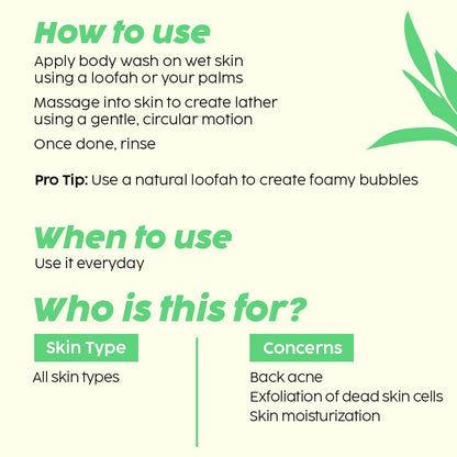 PLIX - THE PLANT FIX Jamun 2% Salicylic Acid Body Wash For Body Acne | Paraben & Silicones Free | Deeply Exfoliating Dead Skin Cells, Prevents Back Acne & Moisturizes Skin | 236ml