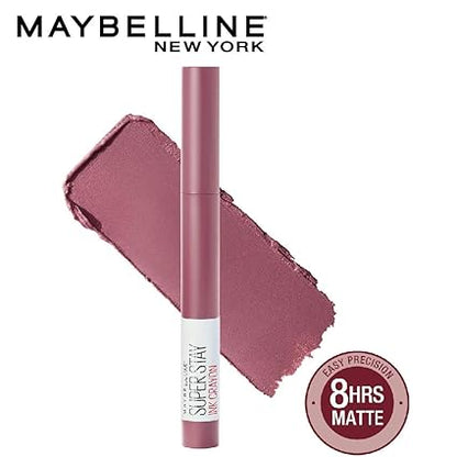 Maybelline New York Super Stay Crayon Matte Lipstick, 25 Stay Exceptional