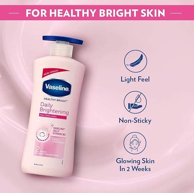 Vaseline Healthy Bright Daily Brightening Body Lotion (400ml)