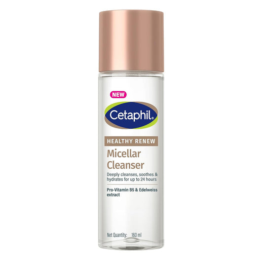 Cetaphil Healthy Renew Anti-Ageing Micellar Cleanser 160ml – Gentle No-Rinse Facial Cleanser for Sensitive Skin, Removes Makeup & Impurities, Hydrating & Soothing Formula