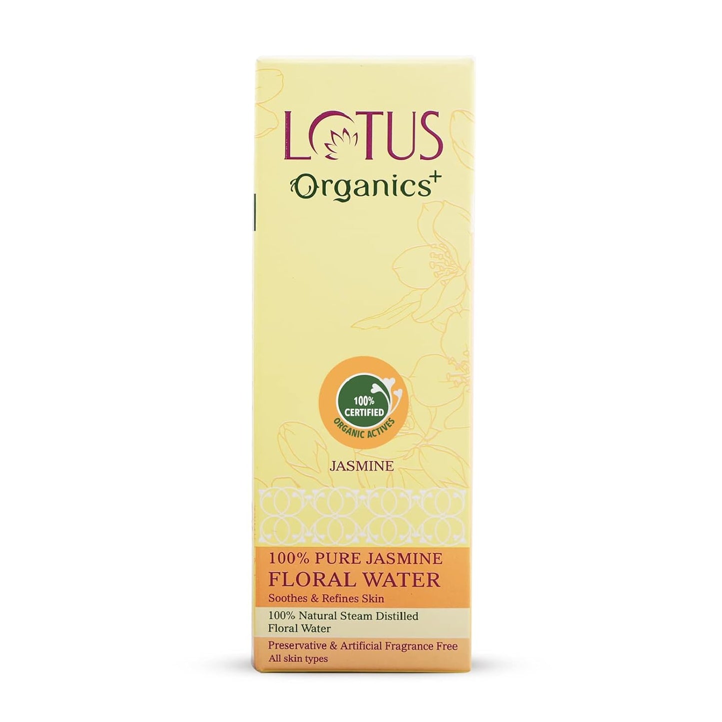 Lotus Organics+ 100% Pure Jasmine Floral Water 50ml