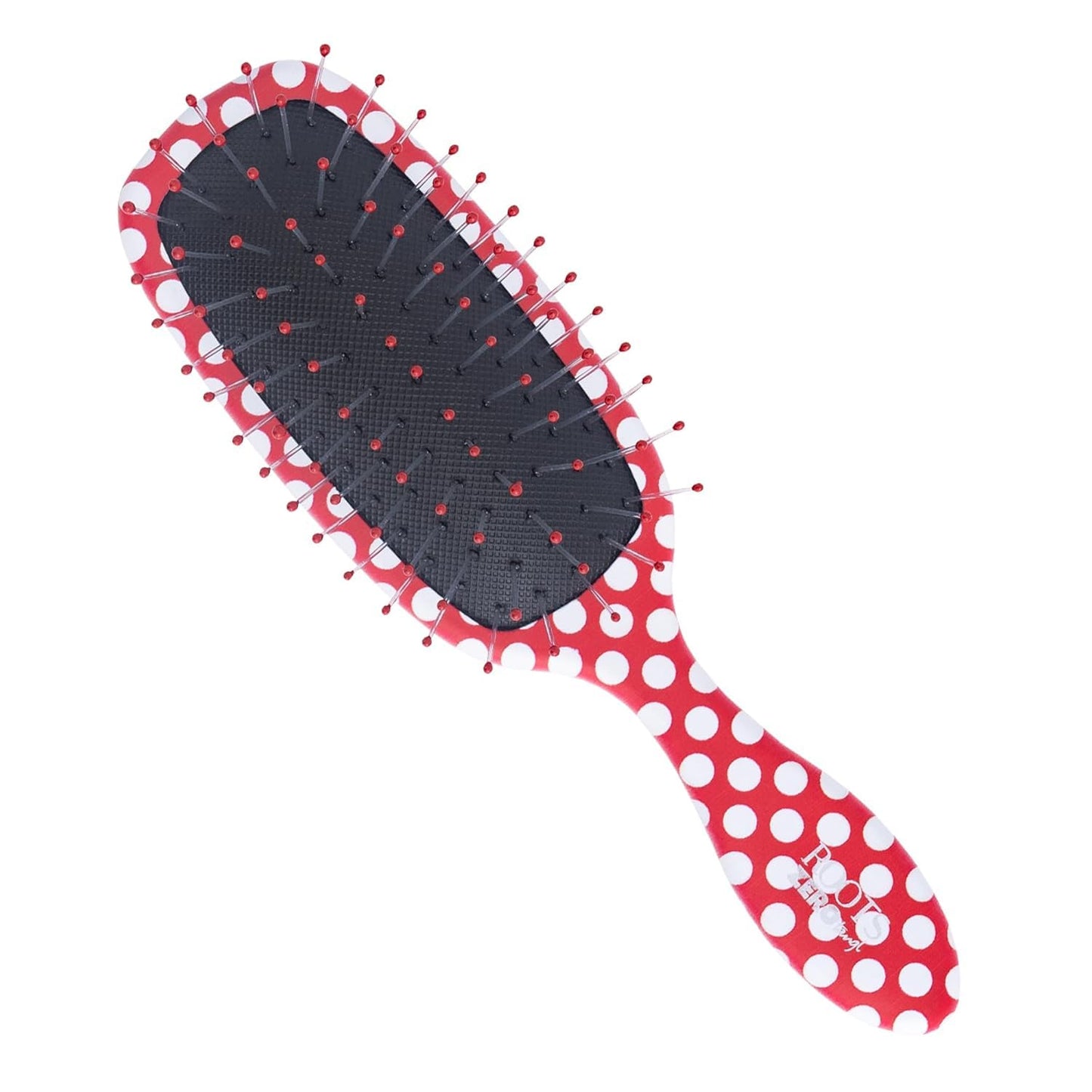 ROOTS Zero Tangle Paddle Hair Brush | Flexi Cushion Base | Soft yet Firm Bristles | Damage-Free Detangling on Sensitive/Wet/Dry Hair | Length - 7.08 Inch, Model No - RZTX-RP