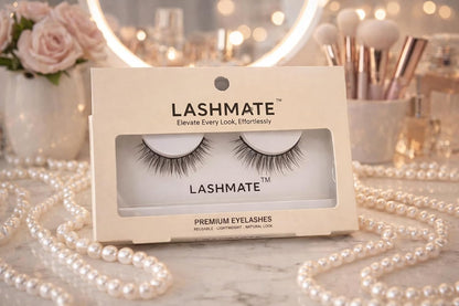 LASHMATE Pure False Eyelashes for Women | Clean Everyday Natural Glam | Lightweight Reusable Strip Lashes