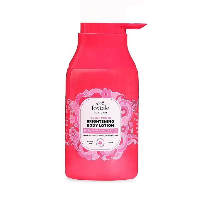 FoxTale Spf 30 Detan Brightening Body Lotion With Niacinamide & Vitamin C For Glowing Skin|Lightweight & Non-Sticky