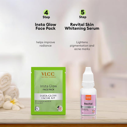 VLCC Salon Series Insta Glow Facial Kit (240 g + 12 ml)
