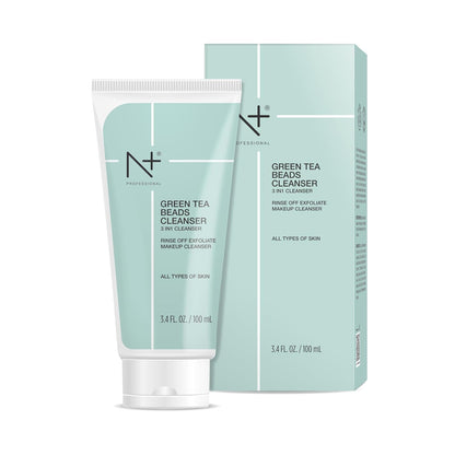 N Plus Professional Green Tea Beads 3 in 1 Cleanser