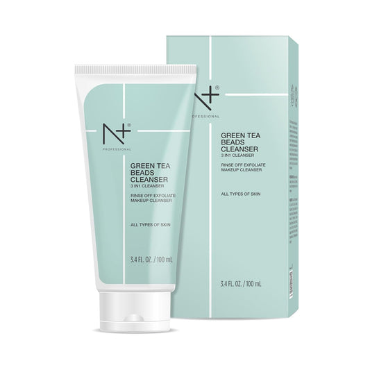 N Plus Professional Green Tea Beads 3 in 1 Cleanser