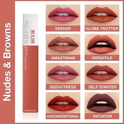 Maybelline New York Liquid Matte Lipstick, Long Lasting, 16hr Wear, Superstay Matte Ink, 225 Delicate