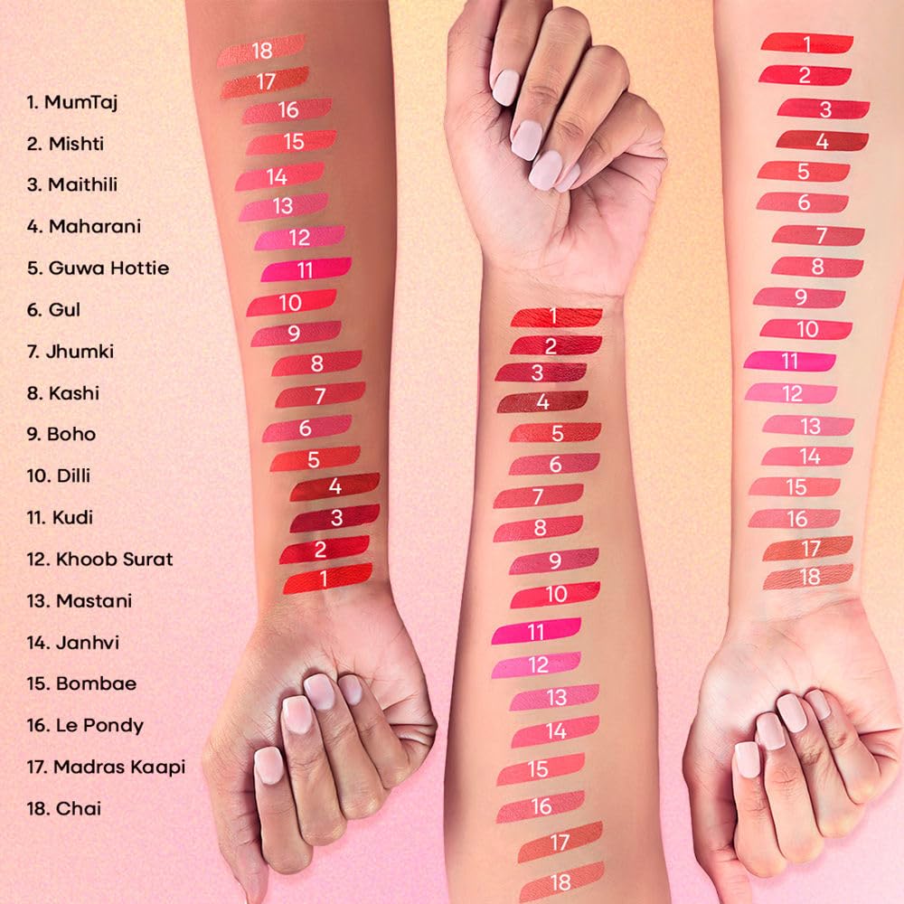 Nykaa Matte To Last ! Transferproof Liquid Lipstick - Chai -18 (5ml)