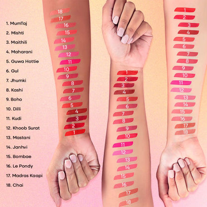 Nykaa Matte To Last ! Transferproof Liquid Lipstick - Chai -18 (5ml)
