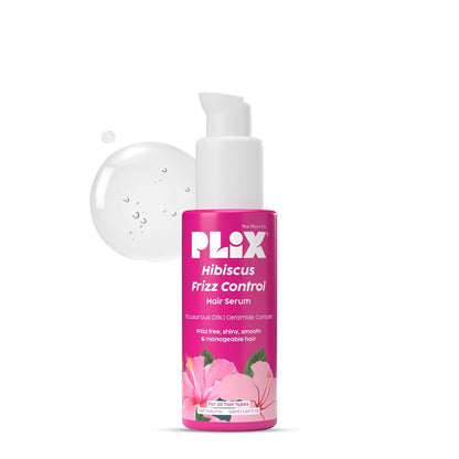 Plix Frizz Control Hair Serum | Protects & Smoothes, Dry, Flyaway & Frizzy Hair, With 13 Nourishing Oils | 3x Strength with Fiberhance | 50ml