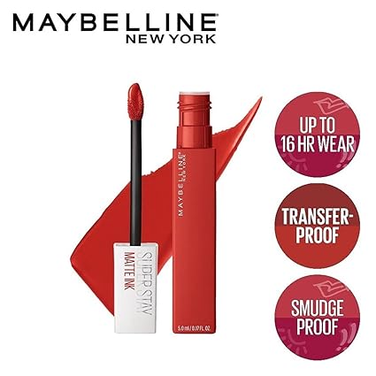 Maybelline New York Super Stay Matte Ink Liquid Lipstick - 118 Dancer (5ml)