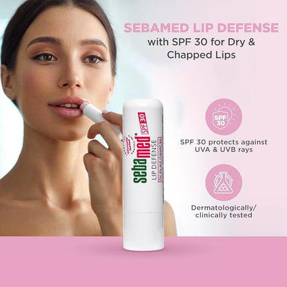 SebaMed Lip Defense Lip Balm With Spf 30 + Vit E | Regenerates Dry, Chapped Lips