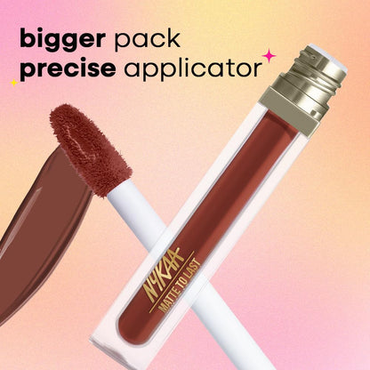 Nykaa Matte To Last ! Transferproof Liquid Lipstick - Chai -18 (5ml)