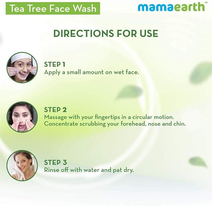 Mamaearth Face Wash With Tea Tree Oil And Neem Extract For Acne &Pimples (100ml)