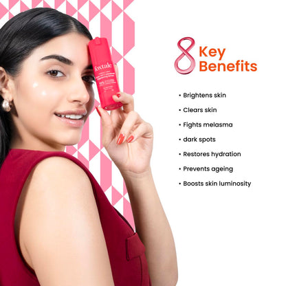 Foxtale 10% Vitamin C + Glutathione Complex Serum, Brightens skin in 3 days, Fades melasma & dark spots, Evens Skin tone, Gentle & Non-irritating