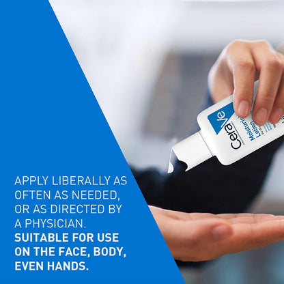 CeraVe Moisturizing Lotion For Dry Skin (88ml) - Formulated With 3 Essential Ceramides And Hyaluronic Acid | Non-Comedogenic, Oil Free