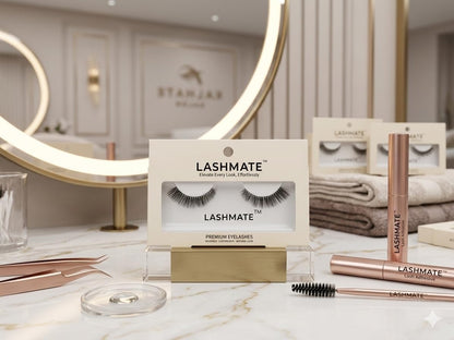 LASHMATE Petal Premium Eyelashes for Women | Soft Winged Volume Look | Reusable Lightweight False Lashes