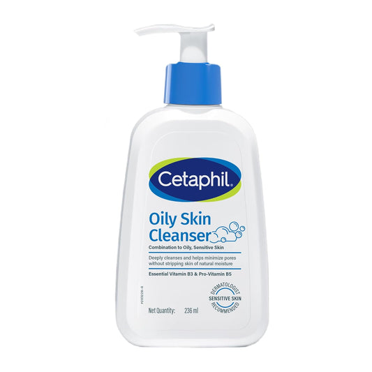 Cetaphil Oily Skin Cleanser, Daily Face Wash For Oily, Acne Prone Skin, Gentle Foaming, 236ML
