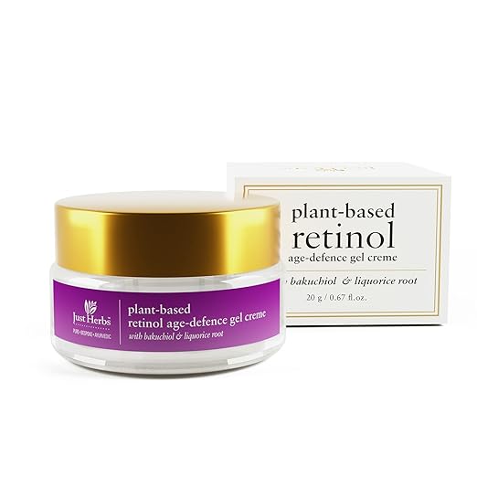 Just Herbs Plant-based Retinol, Bakuchiol Anti-aging Night Face Cream For Fine Lines,Wrinkles and Dark spots,Suitable for Men & Women - 20gm
