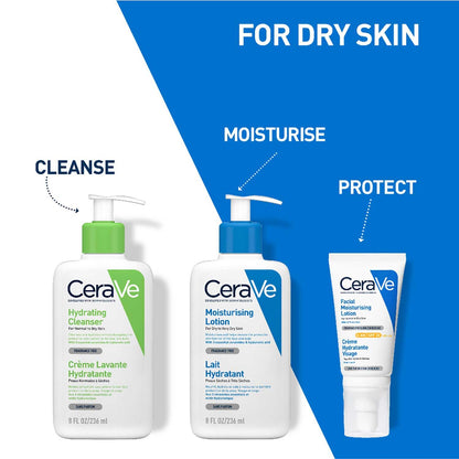CeraVe Moisturizing Lotion For Dry Skin Hyaluronic Acid, Non-Comedogenic, Oil Free And Fragrance-Free Body Lotion(236ml)
