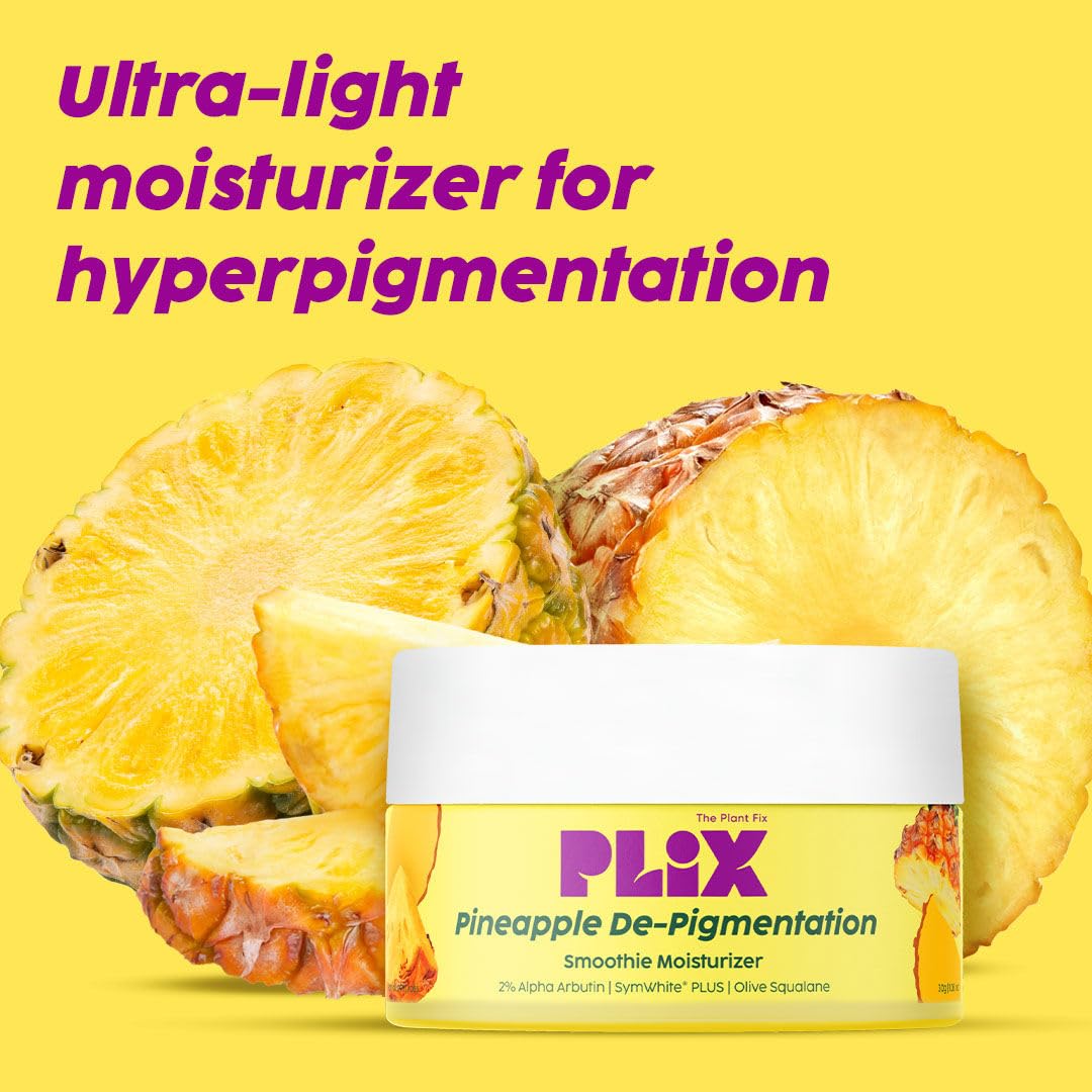 PLIX - THE PLANT FIX Skin Depigmentation Pineapple Face Cream,|Hyperpigmentation,Tan Removal & dark Spot Corrector, Alpha Arbutin & SymWhite PLUS 50gm