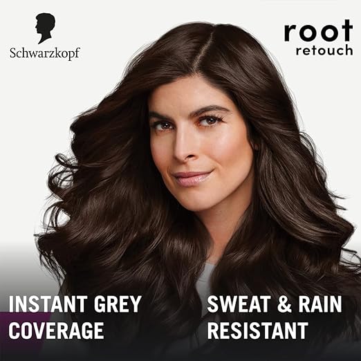 Schwarzkopf Root Retouch Instant Grey Hair Concealer Spray Sweat And Rain Resistant, Matte Finish Perfect Coverage | Upto 40 Fast and Easy Applications