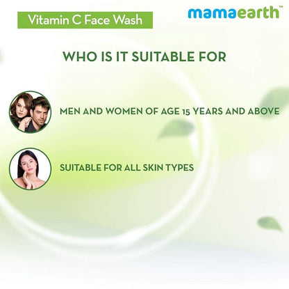 Mamaearth Vitamin C Face Wash with Vitamin C and Turmeric for Skin Illumination (100ml)